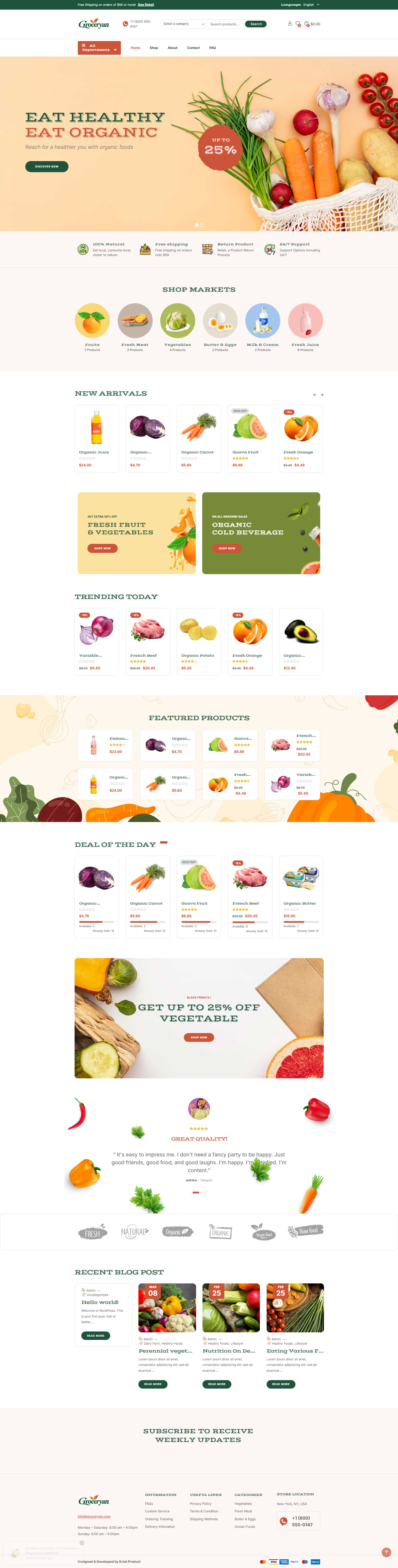 Preview of Groceryan homepage