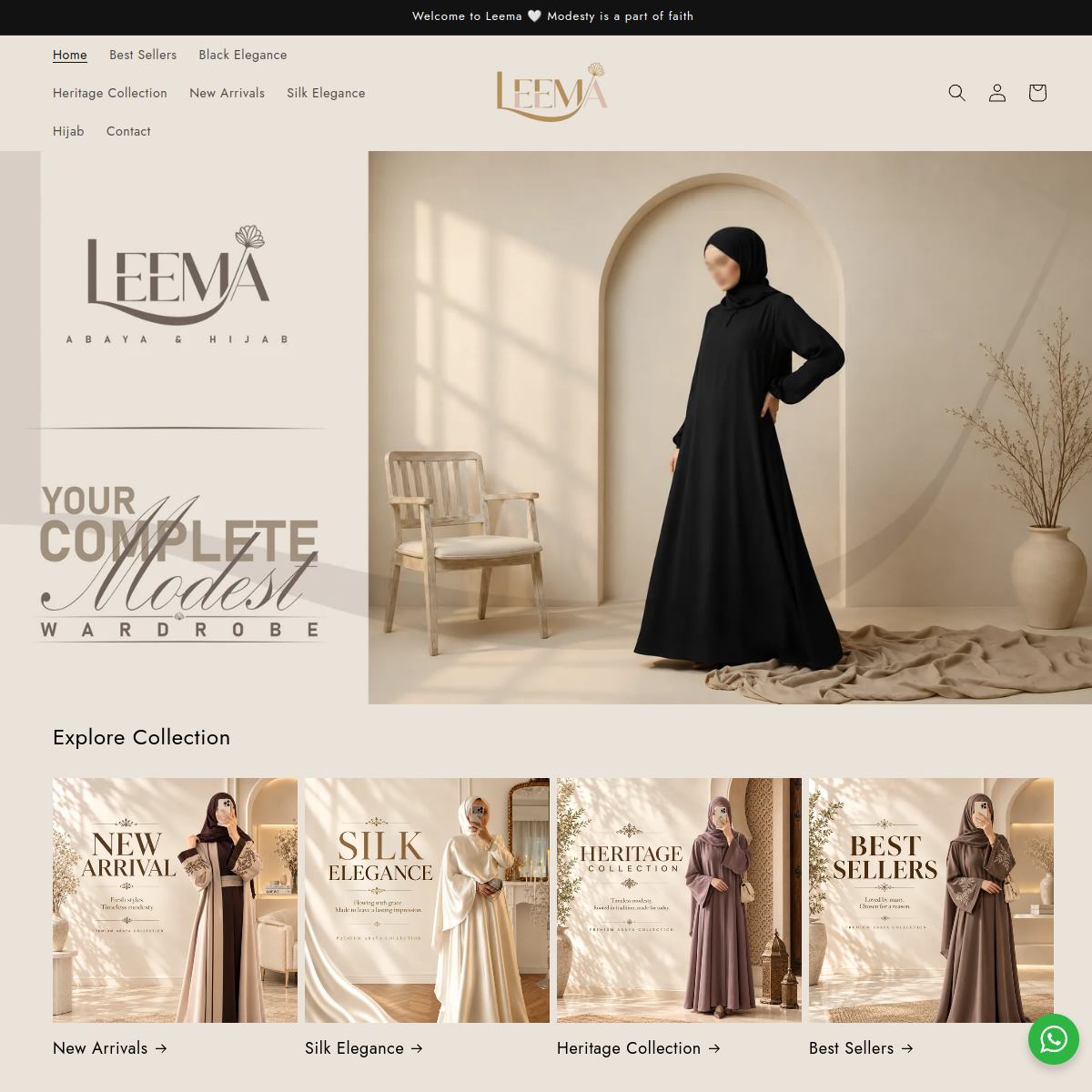 Preview of Leema homepage